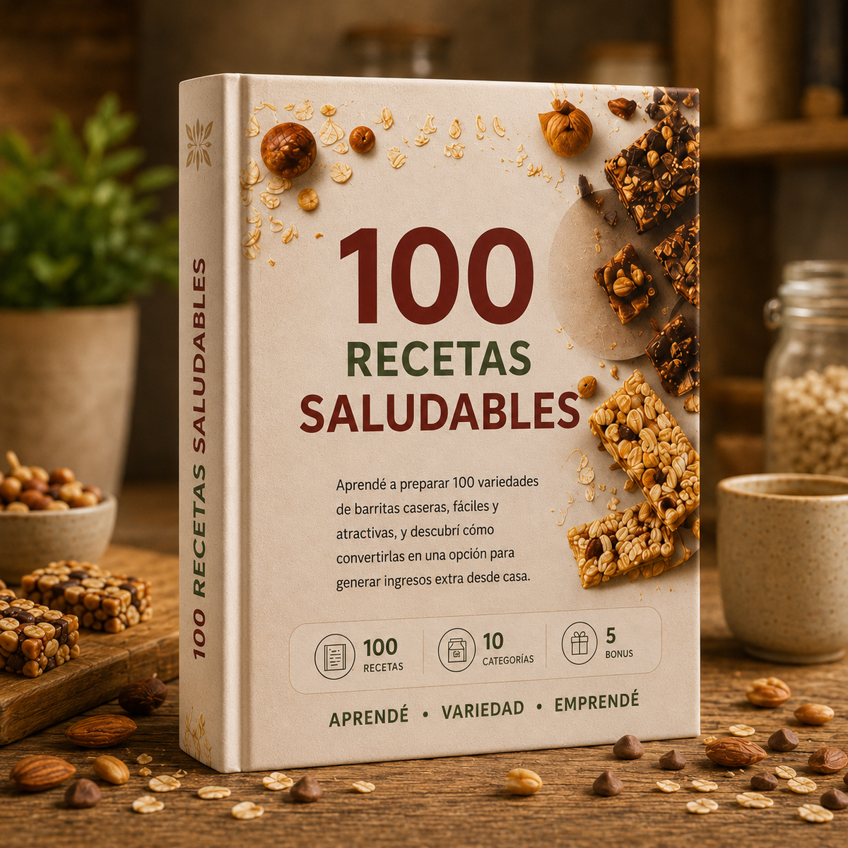 100 BARRITAS SALUDABLES + 5 BONUS DE REGALO